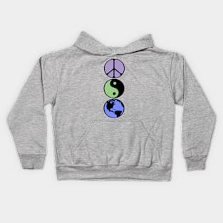 Peace Balance Earth Kids Hoodie